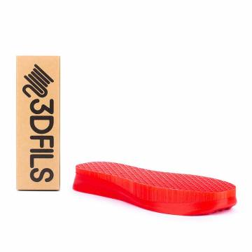 Filamento flexible 3D TPU 60D Rojo