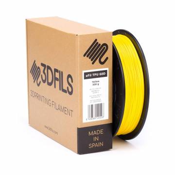 Filamento flexible 3D TPU 60D Amarillo