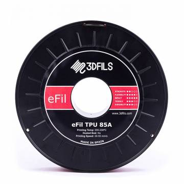 Filamento flexible 3D TPU 85A Negro